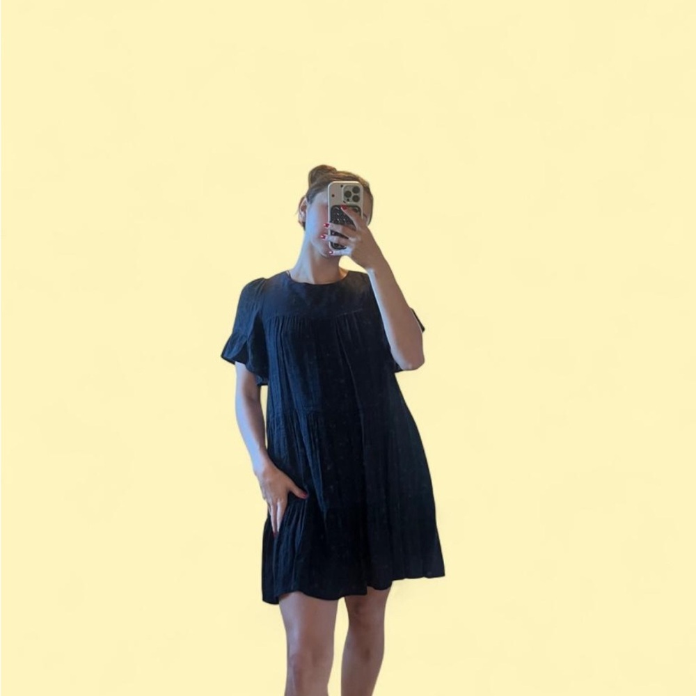Black Short Sleeve Dress